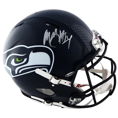 Casque authentique Riddell Pro-Line Speed ​​autographié par Marshawn Lynch des Seattle Seahawks