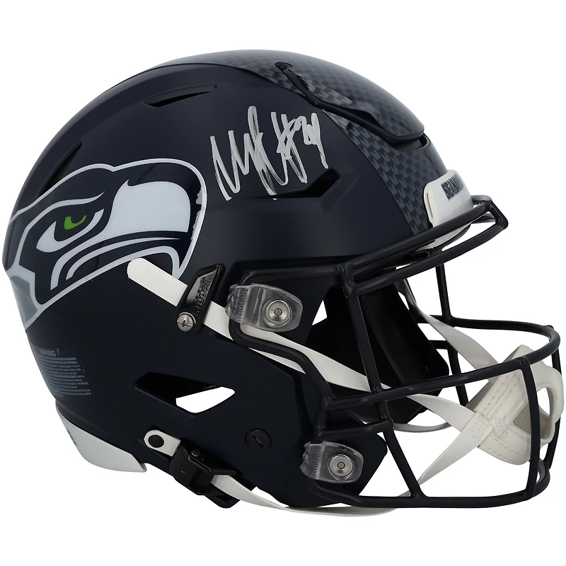 Casque Riddell Speed Flex authentique autographié par Marshawn Lynch des Seattle Seahawks