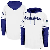 Sweat à capuche blanc rétro '47 pour homme des Seattle Seahawks
