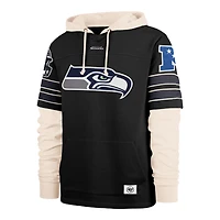 Sweat à capuche pour homme Seattle Seahawks Split Zone Cornerback Duo Lacer noir '47