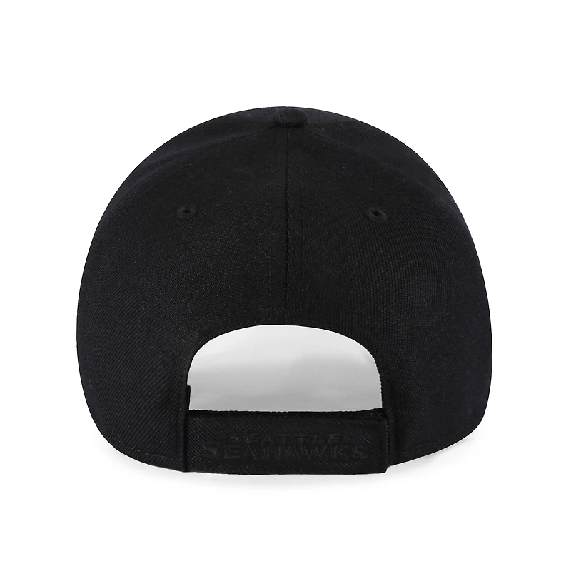 Casquette ajustable '47 Black Seattle Seahawks Tonal MVP pour homme