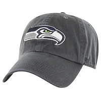 Men's '47 Charcoal Seattle Seahawks Secondary Clean Up Adjustable Hat