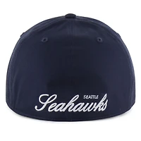 Casquette ajustée « 47 College Navy » pour homme, édition Foundational Franchise des Seattle Seahawks