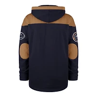 Men's '47  College Navy Seattle Seahawks Golden Age Wingback Lacer Hoodie