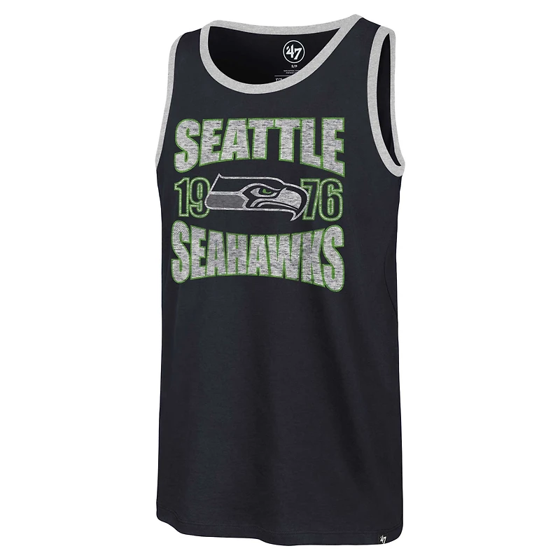 Men's '47 College Navy Seattle Seahawks Upload Franklin Tank Top