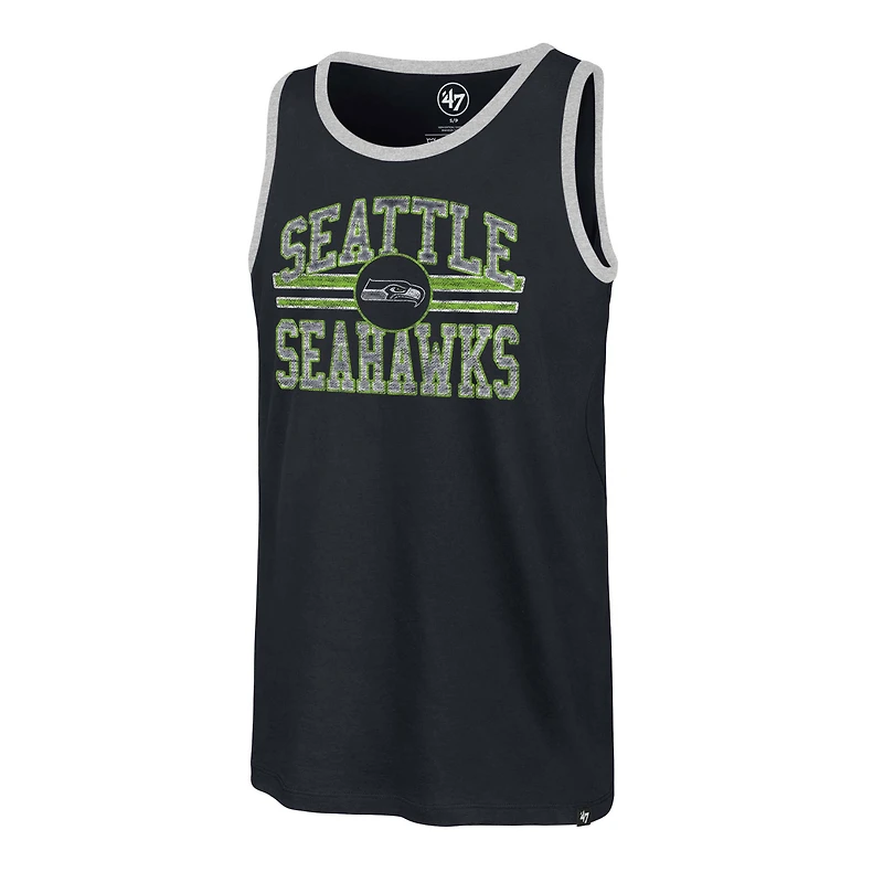 Men's '47 College Navy Seattle Seahawks Winger Franklin Tank Top