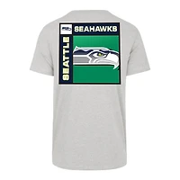 T-shirt Franklin gris chromé pour homme, modèle 1947, des Seattle Seahawks