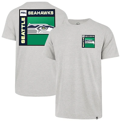 T-shirt Franklin gris chromé pour homme, modèle 1947, des Seattle Seahawks