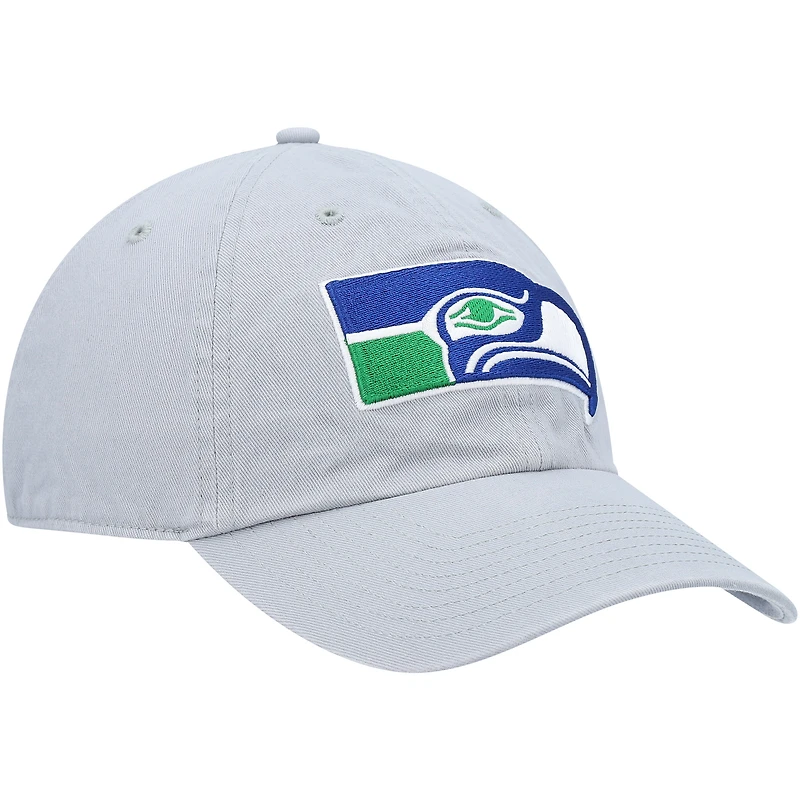 Casquette réglable grise Seattle Seahawks Legacy Clean Up '47 pour homme
