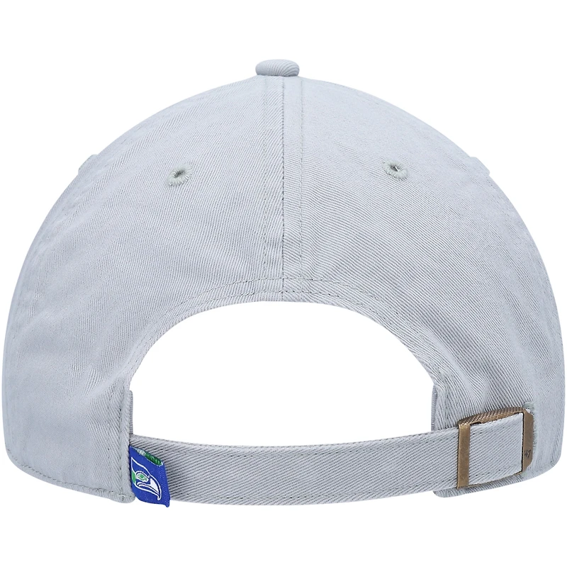 Casquette réglable grise Seattle Seahawks Legacy Clean Up '47 pour homme