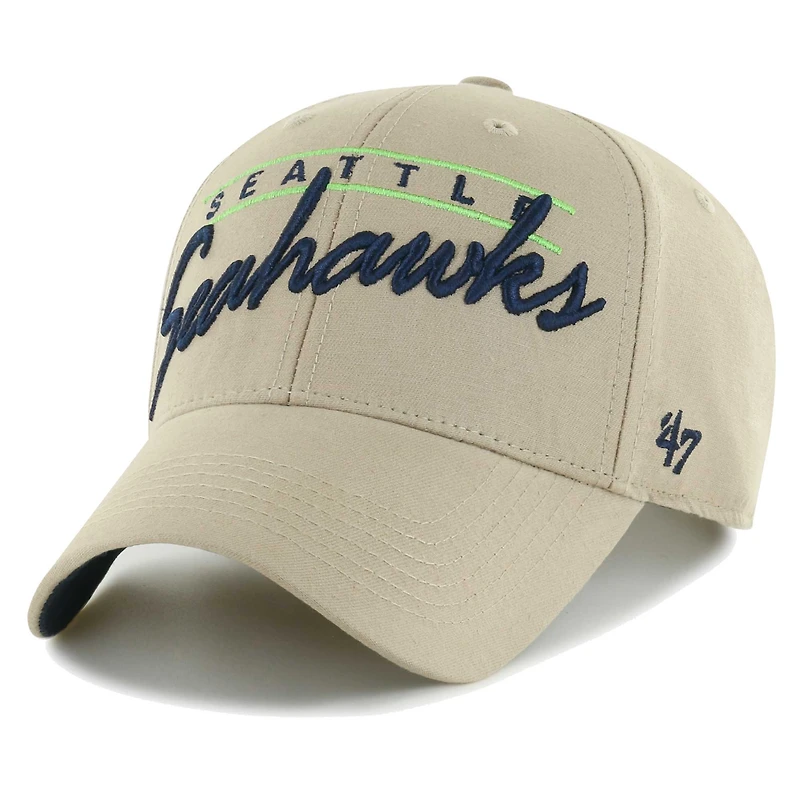 Casquette réglable '47 Kaki Seattle Seahawks Atwood MVP pour homme