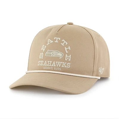 Men's '47 Khaki Seattle Seahawks Canyon Ranchero Hitch Adjustable Hat