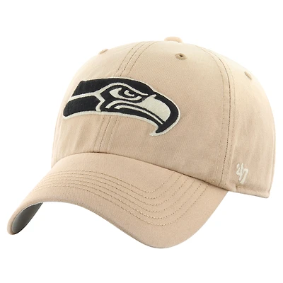 Casquette ajustée décontractée Seattle Seahawks Dusted '47 Khaki pour homme