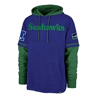 Chandail à capuchon d'arrêt-court Royal Seattle Seahawks '47 pour homme