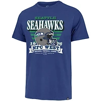 T-shirt rétro Franklin à rayures Royal Seattle Seahawks '47 pour homme