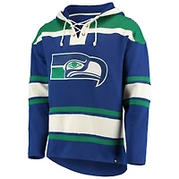 Sweat à capuche '47 Royal Seattle Seahawks Throwback Lacer pour homme