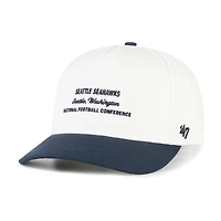 Men's '47  White Seattle Seahawks Contemporary Two-Tone Hitch Adjustable Hat