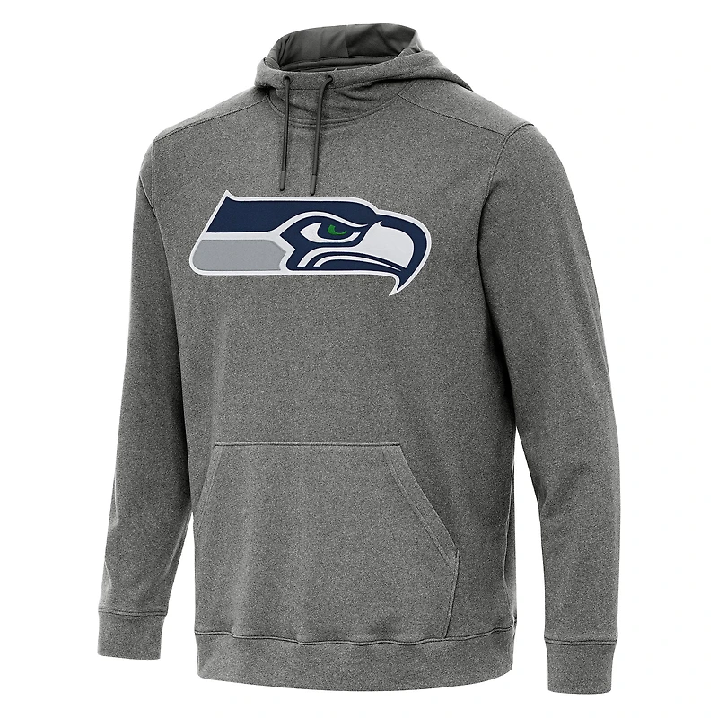 Sweat à capuche Antigua Heather Black Cloud pour homme des Seattle Seahawks