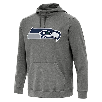 Sweat à capuche Antigua Heather Black Cloud pour homme des Seattle Seahawks