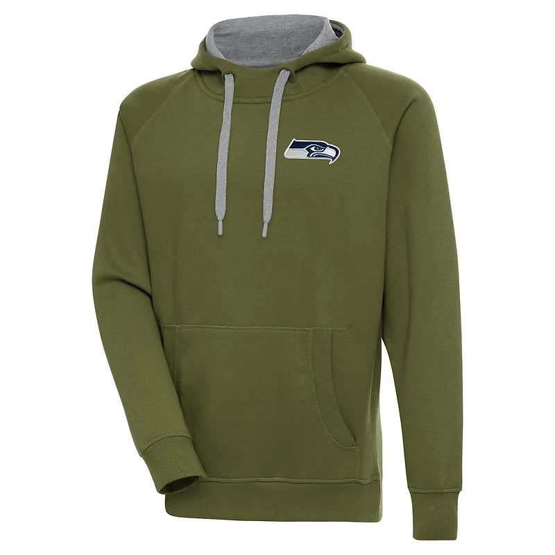 Sweat à capuche Victory pour homme, couleur olive, des Seattle Seahawks