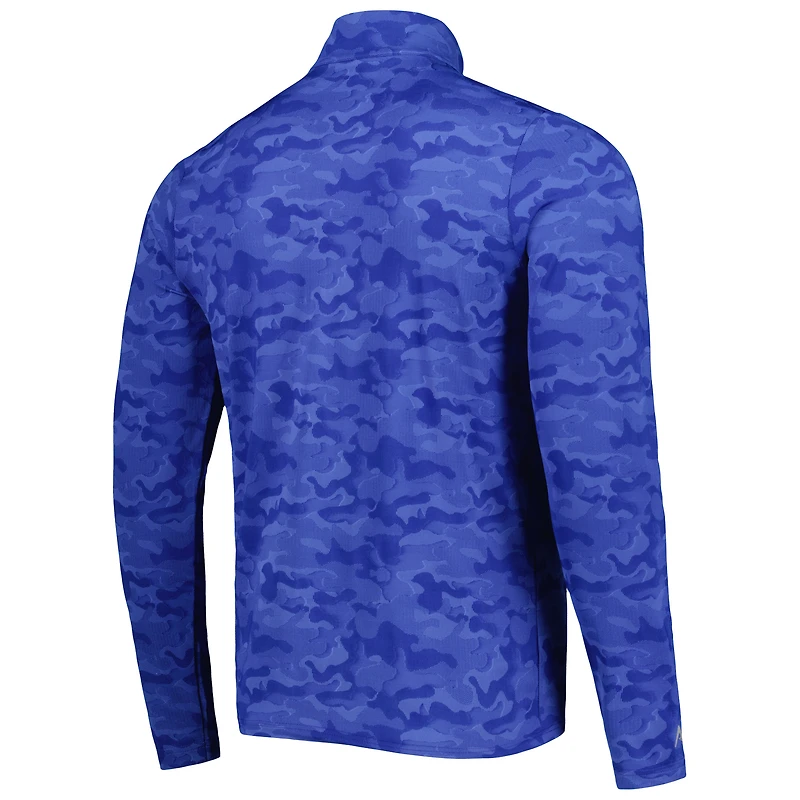 Haut à fermeture éclair quart de tour rétro Antigua Royal Seattle Seahawks Brigade pour homme