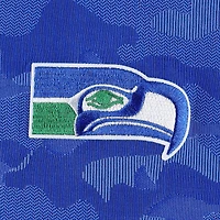 Haut à fermeture éclair quart de tour rétro Antigua Royal Seattle Seahawks Brigade pour homme
