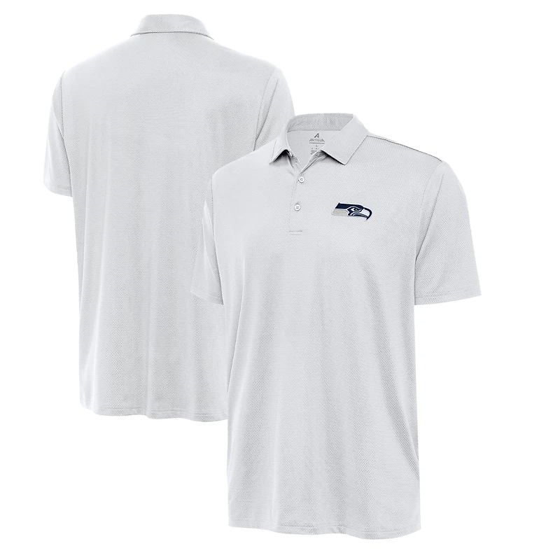 Polo Eclipse blanc Antigua pour homme des Seattle Seahawks