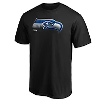 Men's  Black Seattle Seahawks Midnight Mascot T-Shirt