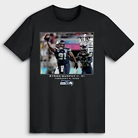 T-shirt homme Byron Murphy II noir Seattle Seahawks NFL Flash Features Super Bowl LX