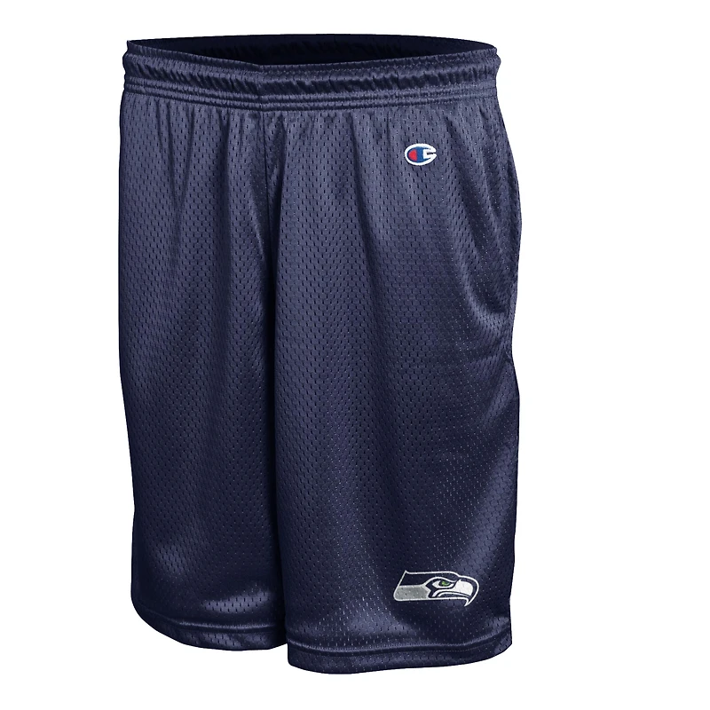 Short en maille classique bleu marine Seattle Seahawks, modèle Champion College, pour homme