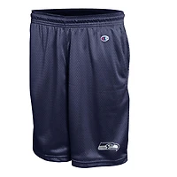 Short en maille classique bleu marine Seattle Seahawks, modèle Champion College, pour homme