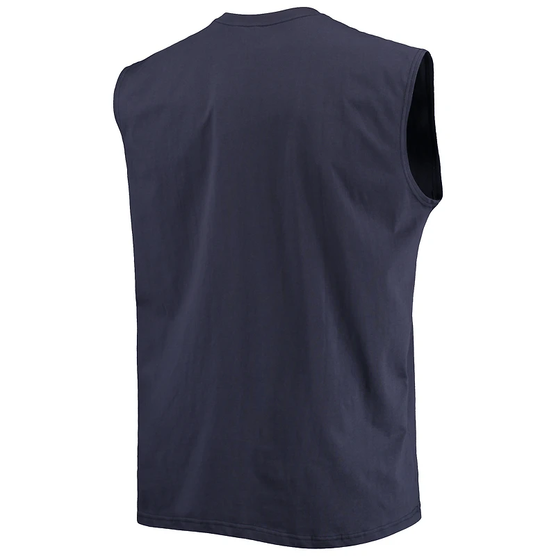 Débardeur musclé Big & Tall des Seattle Seahawks pour hommes, bleu marine universitaire
