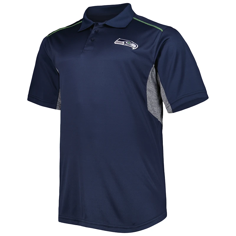 Polo bleu marine College Seattle Seahawks Big & Tall Team Color pour homme