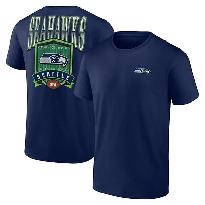 Men's College Navy Seattle Seahawks Full Range T-Shirt