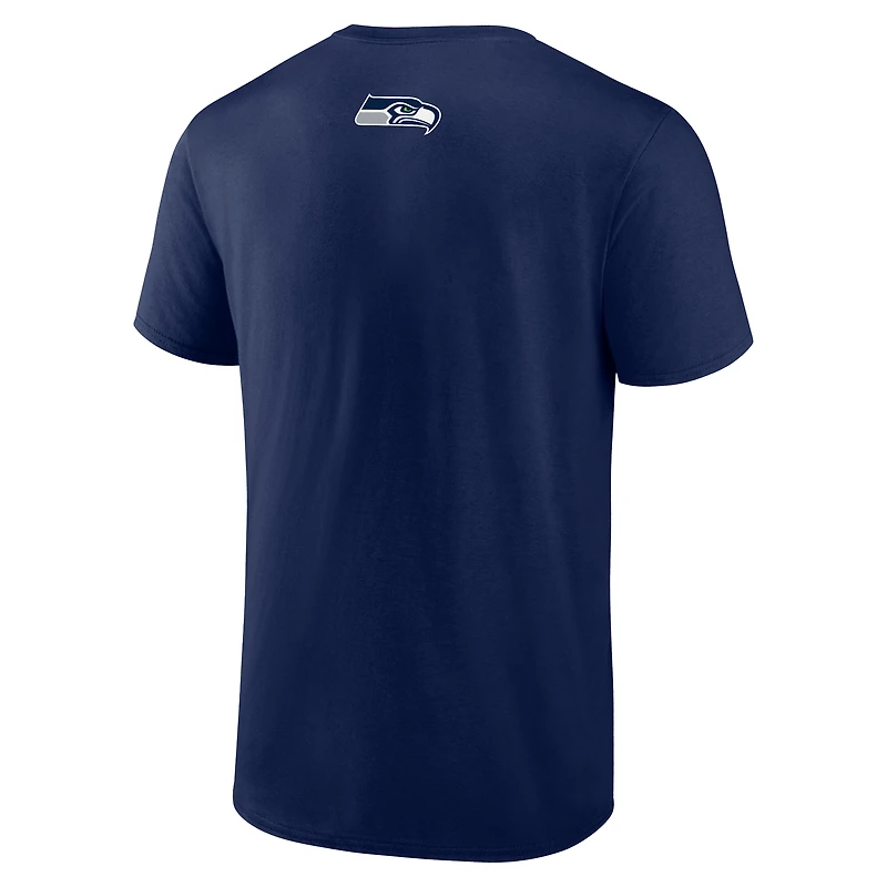 Men's College Navy Seattle Seahawks Muckleshoot Logo T-Shirt