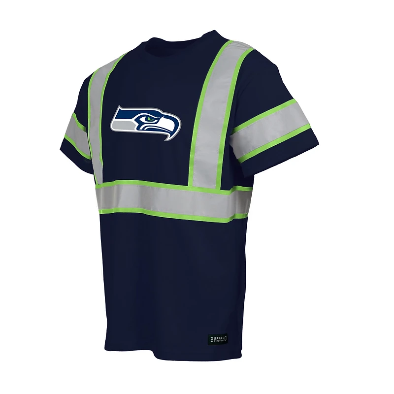 Men's College Navy Seattle Seahawks Safety Heavyweight T-Shirt