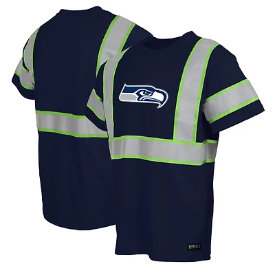Men's College Navy Seattle Seahawks Safety Heavyweight T-Shirt