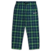 Ensemble de pyjama t-shirt et pantalon pour hommes Concepts Sport College Navy Seattle Seahawks Tailles Big & Tall Lodge