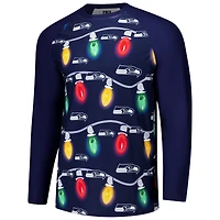 Ensemble haut à manches longues et pantalon raglan en tricot Garland pour homme Concepts Sport College Navy des Seattle Seahawks