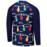 Ensemble haut à manches longues et pantalon raglan en tricot Garland pour homme Concepts Sport College Navy des Seattle Seahawks