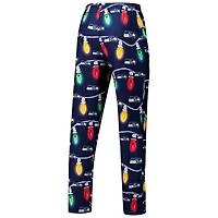 Ensemble haut à manches longues et pantalon raglan en tricot Garland pour homme Concepts Sport College Navy des Seattle Seahawks