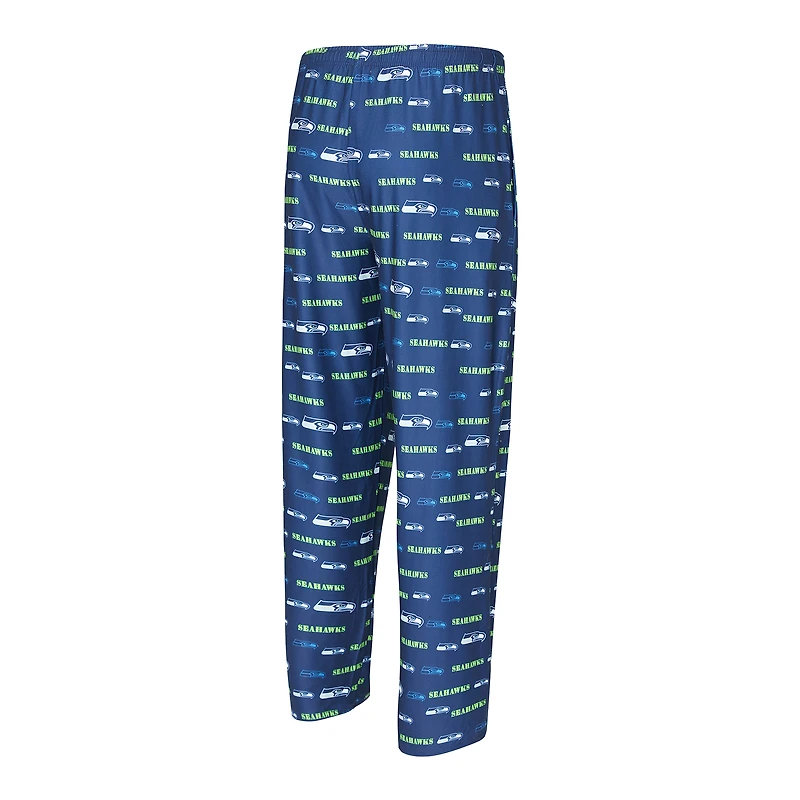 Men's Concepts Sport College Navy Seattle Seahawks Mosaic All Over Print Pants