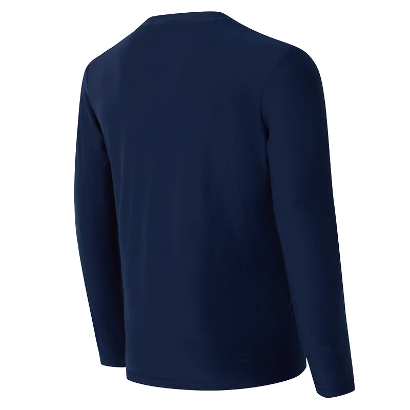 Men's Concepts Sport Navy Seattle Seahawks Chestnut Long Sleeve Top & Pants Set