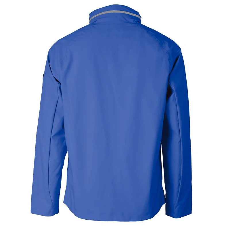Men's Cutter & Buck Blue Seattle Seahawks Throwback Logo Vapor Water Repellent Stretch Full-Zip Rain Jacket