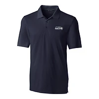 Polo extensible Forge bleu marine pour homme Cutter & Buck College des Seattle Seahawks, grandes tailles