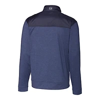 Men's Cutter & Buck College Navy Seattle Seahawks Helmet Stealth Hybrid Quilted Full-Zip Windbreaker Jacket