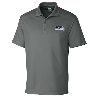 Men's Cutter & Buck Gray Seattle Seahawks Big Tall DryTec Genre Polo