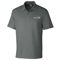 Men's Cutter & Buck Gray Seattle Seahawks Big Tall DryTec Genre Polo