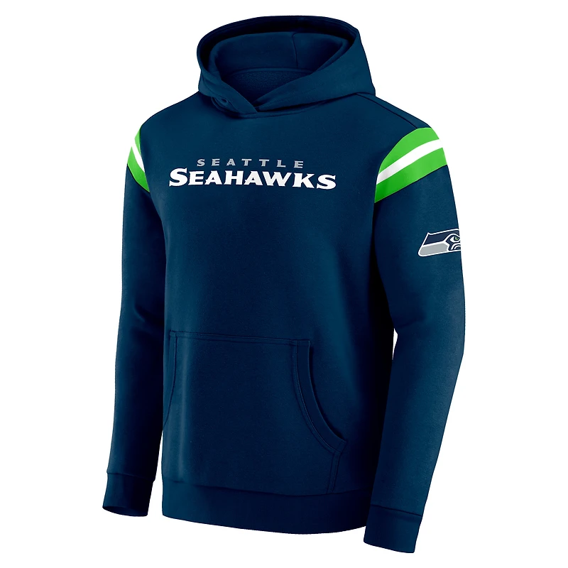 Men's Darius Rucker Collection by Fanatics College Navy Seattle Seahawks Football Washed Pullover Hoodie