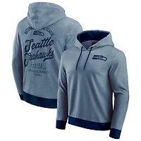 Men's Darius Rucker Collection by Fanatics College Navy Seattle Seahawks Tonal Knit Pullover Hoodie